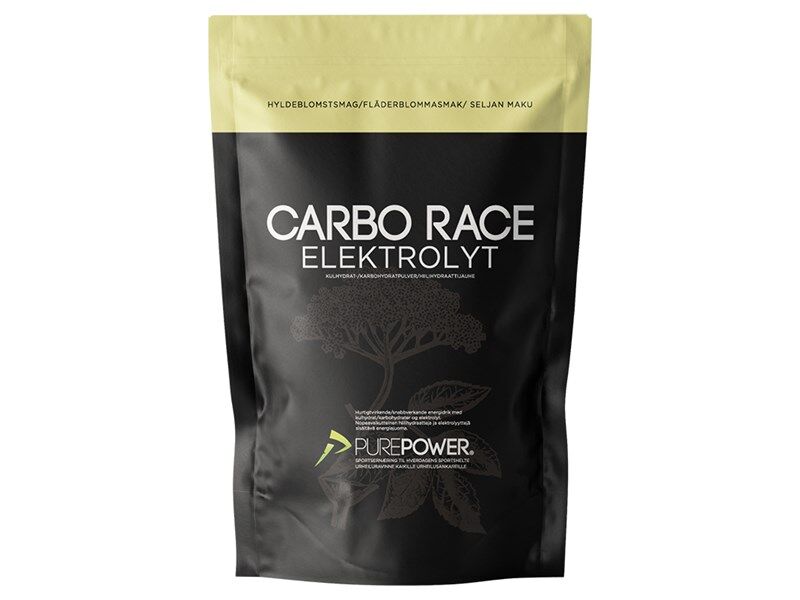 Purepower carbo race elektrolyt hyldeblomst 1 kg - Billede 1