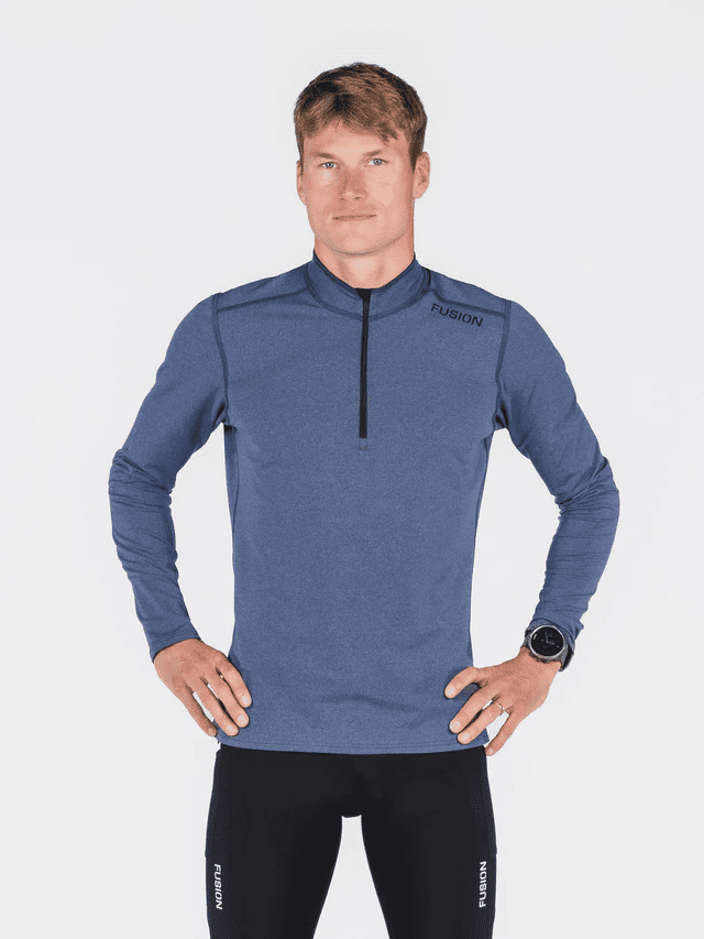 Fusion C3 zip neck herre - Billede 1