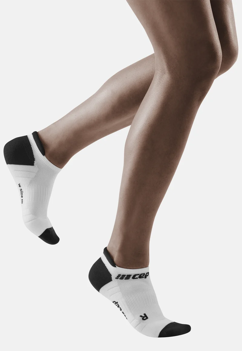 CEP compression no show sock 3.0 - men - str 45-48 - white/dark grey - Billede 1